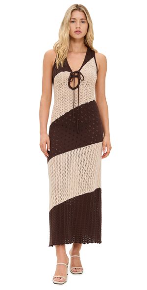 Seven Wonders Julie Maxi Dress Sand/Choc S