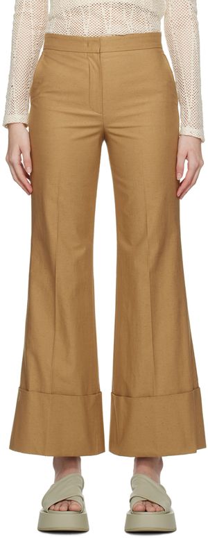 RECTO Brown 70s Bohemian Trousers