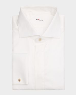 Men's Cotton French-Cuff Dress Shirt