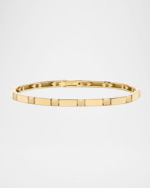 18K Yellow Gold Bare Bar Tennis Bracelet