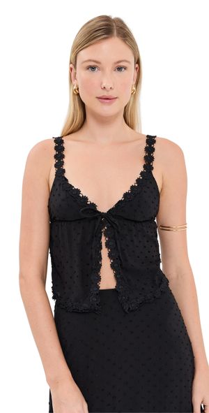 Peixoto Sienna Top Black Lotus S