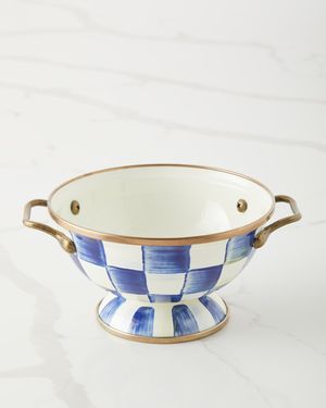 Royal Check Enamel Simply Anything Bowl