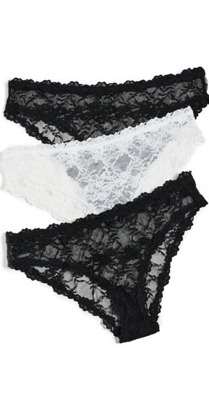 HONEYDEW Maria Lace Bikini 3 Pack Black/Ivory/Black M