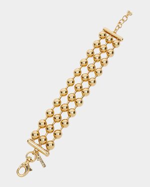 Diana Triple Row Bracelet, Gold