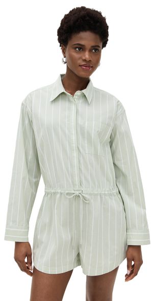 Pistola Amelie Romper Pistachio Stripe L