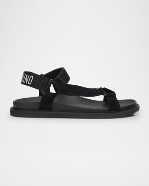 Men's Leather and Suede Sandals