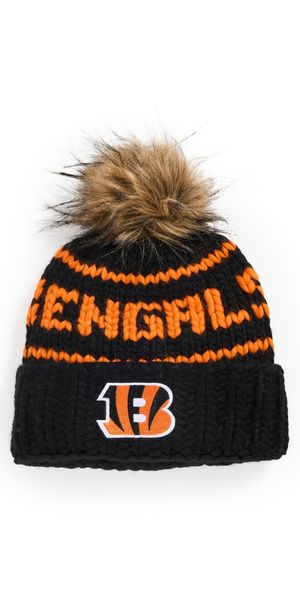 Lele Sadoughi Bengals Beanie Black One Size