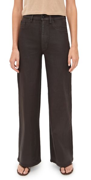 DL1961 Hepburn Wide Leg Pants Walnut Coated (Ultimate) 31