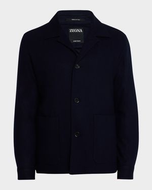 Men's Alpe Solid Jersey Chore Jacket