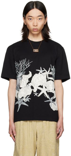 Versace Black Barocco Sea T-Shirt
