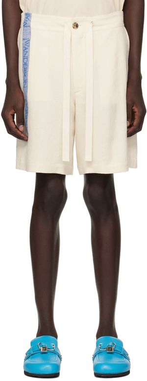 JW Anderson Off-White Wide-Leg Shorts