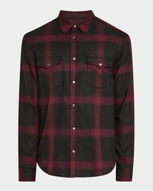 Men's Eastwood Plaid Two-Pocket Western Shirt