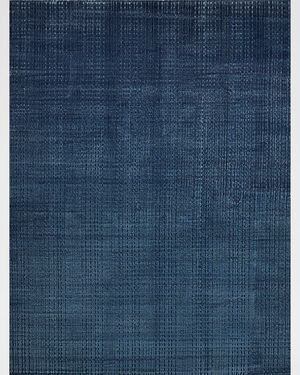Cabrini Hand-Loomed Navy Rug, 9' x 12'