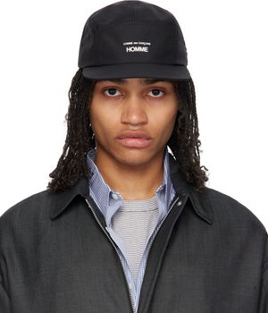 Comme des Garçons Homme Black Nylon Logo Cap
