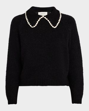 The Crochet Collar Pullover