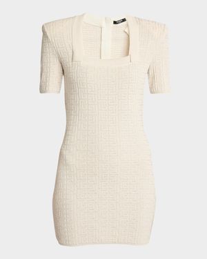 Glittered Monogram Mini Dress