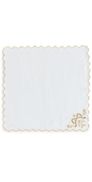 LoveShackFancy Winter Ribbon Napkins Golden Hour One Size