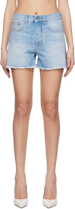 Off-White Blue Doll Denim Shorts