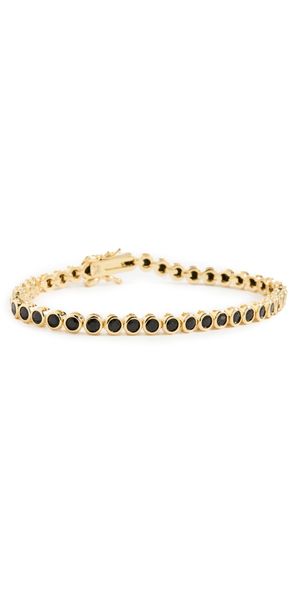 By Adina Eden Onyx Bezel Tennis Bracelet Onyx One Size