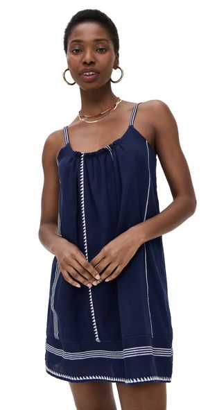 lemlem Nunu Swing Dress Navy M