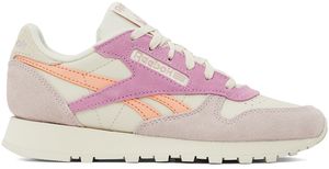 Reebok Classics Baskets blanc cassé et rose - Classic Leather