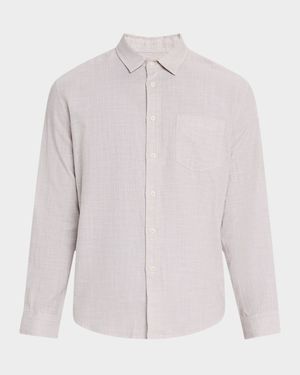 Men's Wyatt Cotton Relaxed-Fit Casual Button-Down Shirt