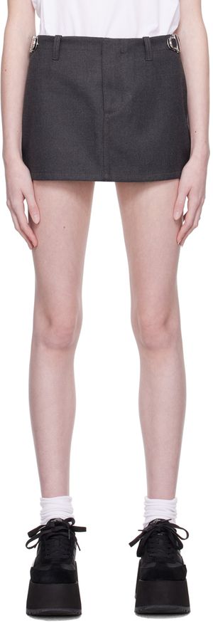 Marc Jacobs Minijupe 'The Pushlock' grise