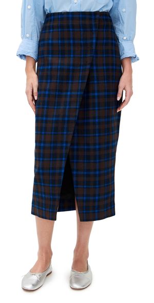 Hunter Bell Manor Wrap Skirt Aspen Plaid 4