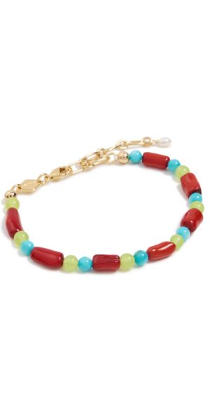 Anni Lu Red Crush Bracelet Gold One Size