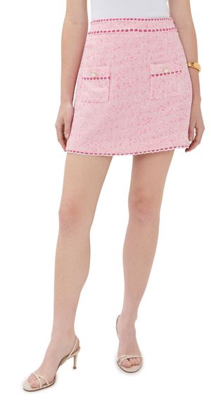 SIMKHAI Leighton Mini Skirt Berry Multi S