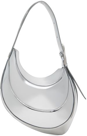 Mugler Silver Small Spiral Curve 02 Bag