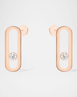 MOVE UNO 18K ROSE GOLD DIAMOND EARRINGS