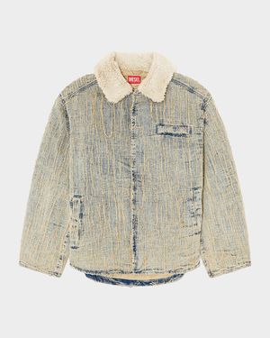 Men's D-Ivar-S Furry Collar Jacket