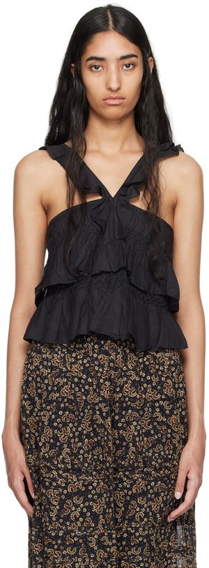 Isabel Marant Etoile Black Daren Camisole