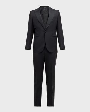 Men's Wool-Mohair Solid Tuxedo