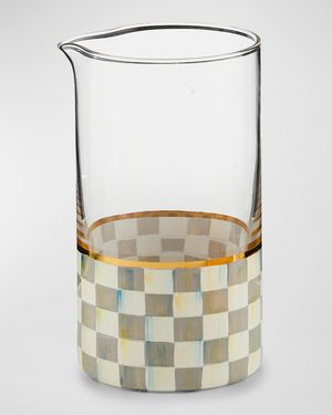 Sterling Check Mixing Glass