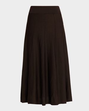 Willow Midi Skirt in Merino Wool