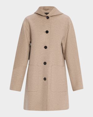 Kian Hooded Cashmere Coat