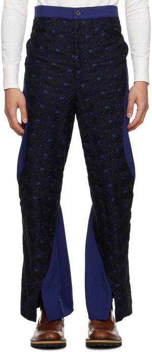 KOZABURO Navy & Black Dexter Trousers