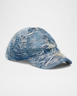 Men's C-Assidy Distressed Denim Baseball Cap