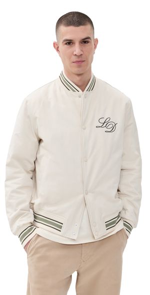 Les Deux Les Deux Tech Varsity Jacket Ivory S