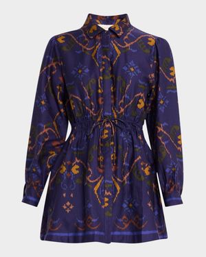 Lillabelle Ikat Mini Shirtdress