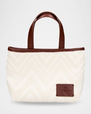Small Chevron Cotton Tote Bag