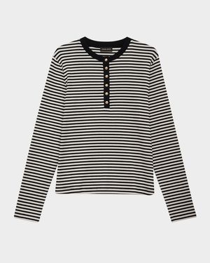 Alessia Stripe Long-Sleeve Tee