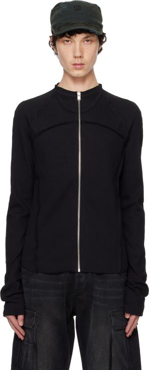 MISBHV Black Rib Zipped Longsleeve Jacket