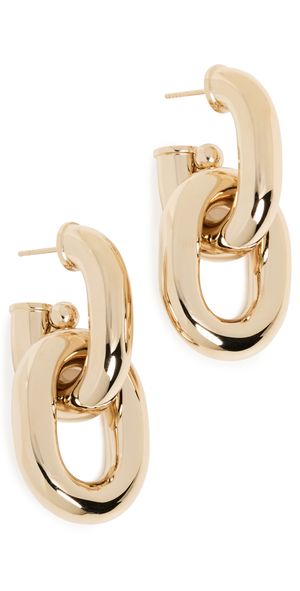 rabanne XL Link Hoops P710 Gold One Size