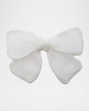 Mary Pearly Bow Barrette