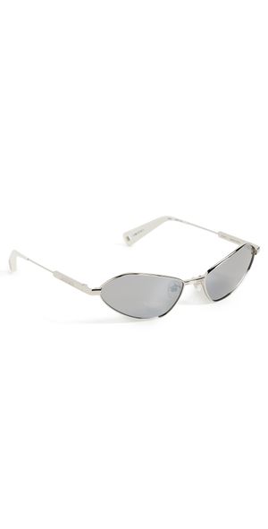 Jacquemus Bambino Metal Sunglasses Metal Silver/Matte White/Silver One Size