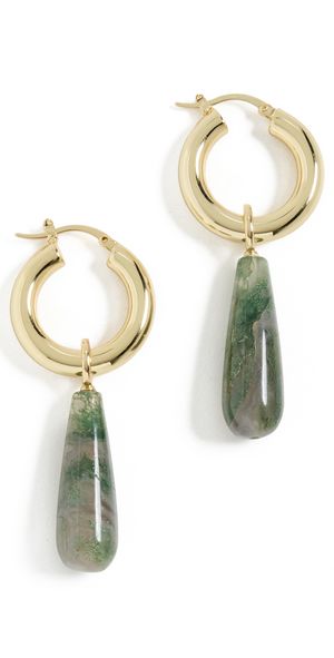 SHASHI Una Drop Earrings Gold One Size