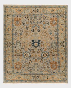 Ruby Hand-Knotted Rug, 9' x 12'